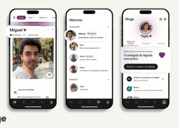 Hinge lanza su nueva insignia “Signals” para premiar a las personas que demuestran esfuerzo constante