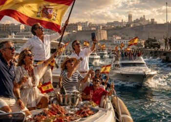 La patria a babor y el champagne a estribor
