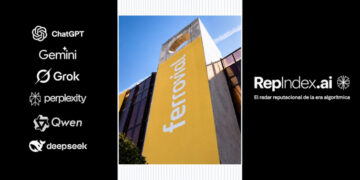 Ferrovial registra una brecha de 41 puntos en reputación algorítmica entre las principales inteligencias artificiales