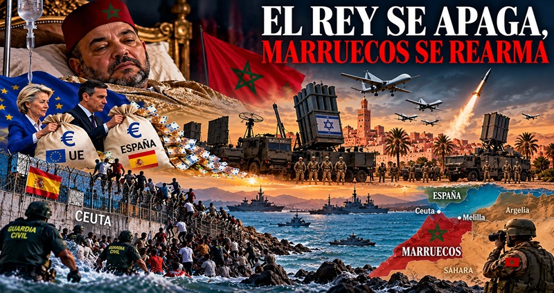 EL REY SE APAGA, MARRUECOS SE REARMA